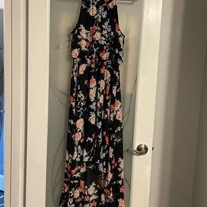 ELLE floral high/low dress